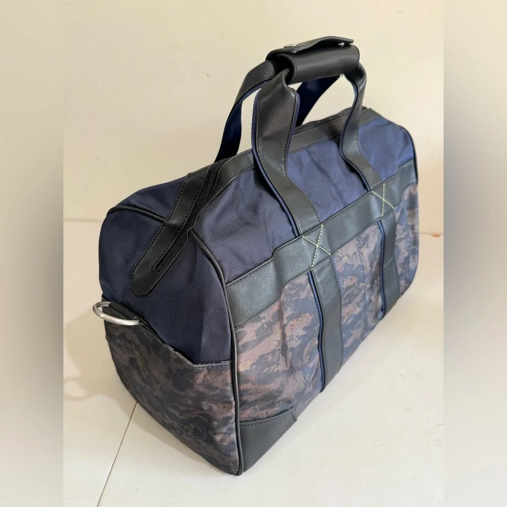 Robert Graham Blue and Black Camouflage Duffel Bag